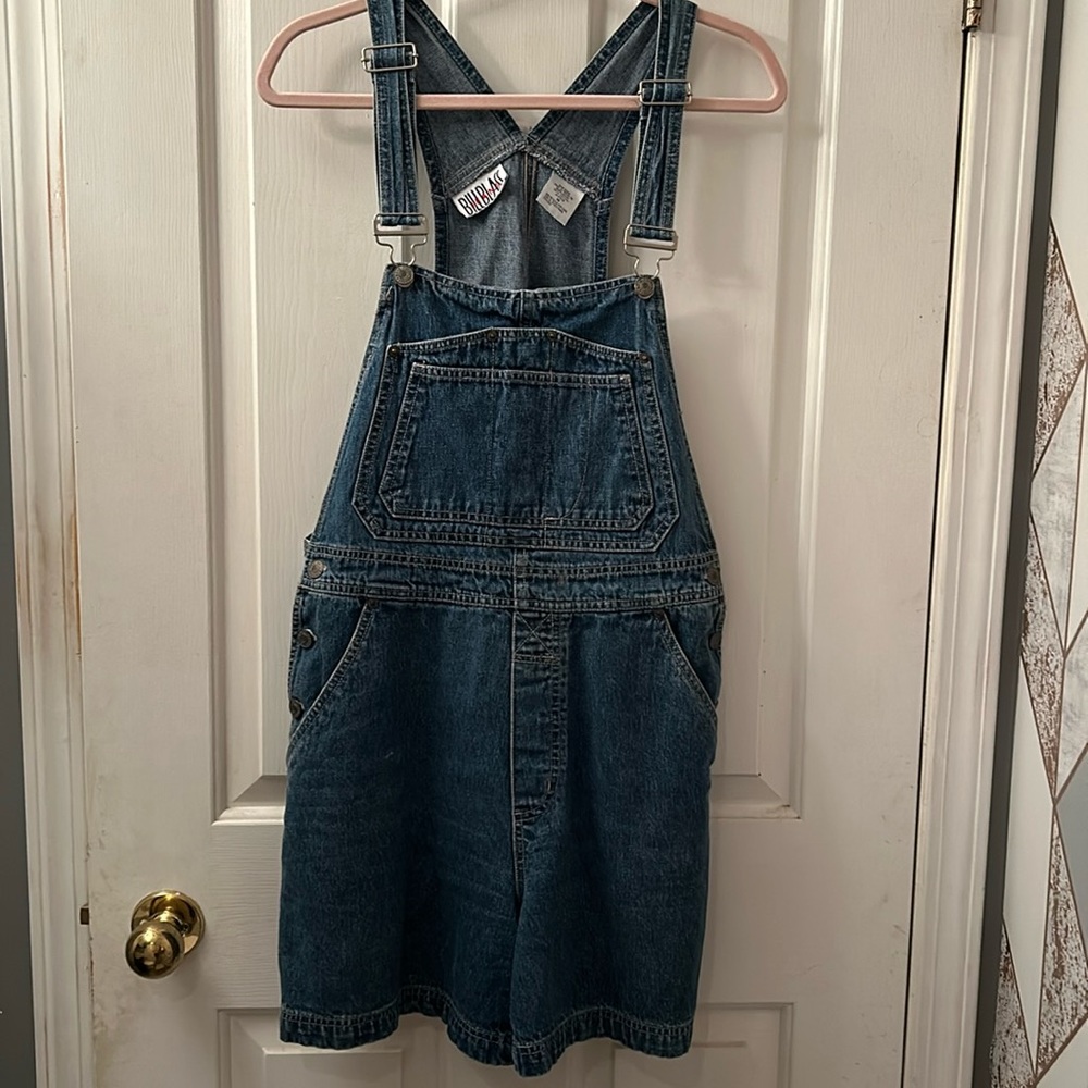Vintage Bill Blass Denim Overall Shorts
